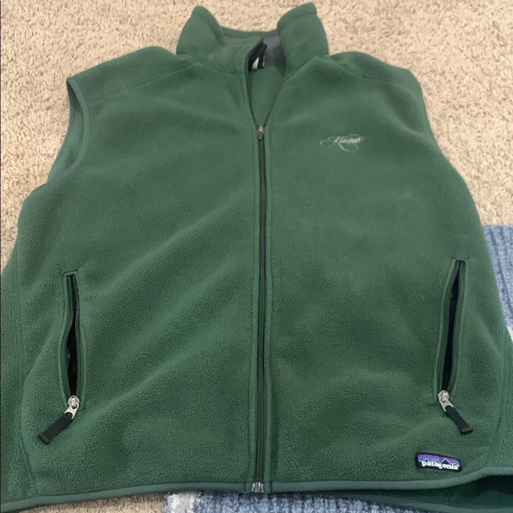 Patagonia Forest Green Fleece Vest